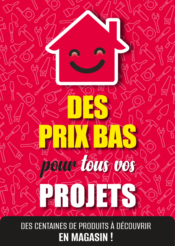 En ce moment, c'est des prix bas pour tous vos projets chez Décor Discount ! Magasin Décor Discount Lyon
